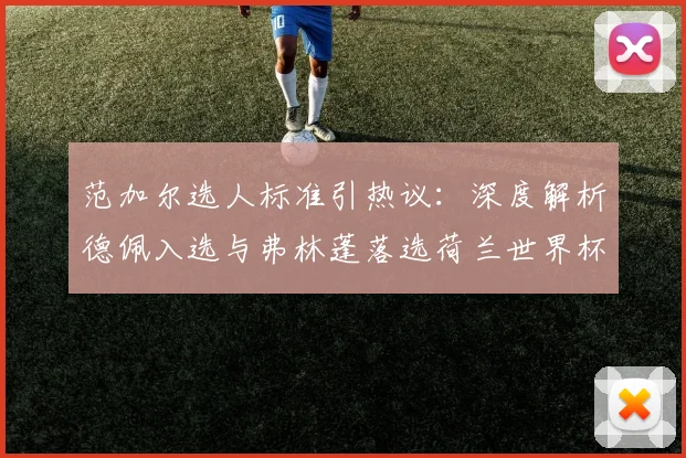范加尔选人标准引热议：深度解析德佩入选与弗林蓬落选荷兰世界杯名单的背后原因